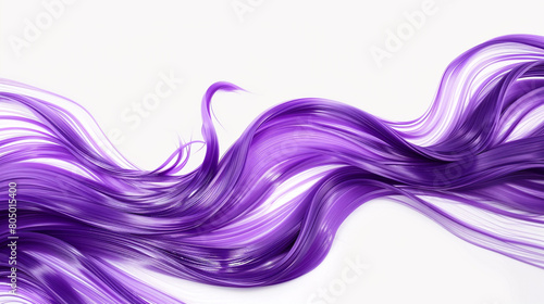 Wallpaper Mural Royal purple gentle waves, vividly isolated on a white backdrop, captured in HD. Torontodigital.ca