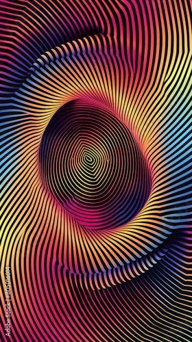 Seamless vivid with sharp lines in a gradient swirls
