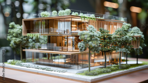 Luxurious Miniature Modern Residences: Intricate Designs and Eco-Friendly Living Spaces © YCX Azzo/榛甜颗栗设计