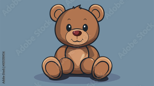 Teddy bear character icon image Vector illustration.