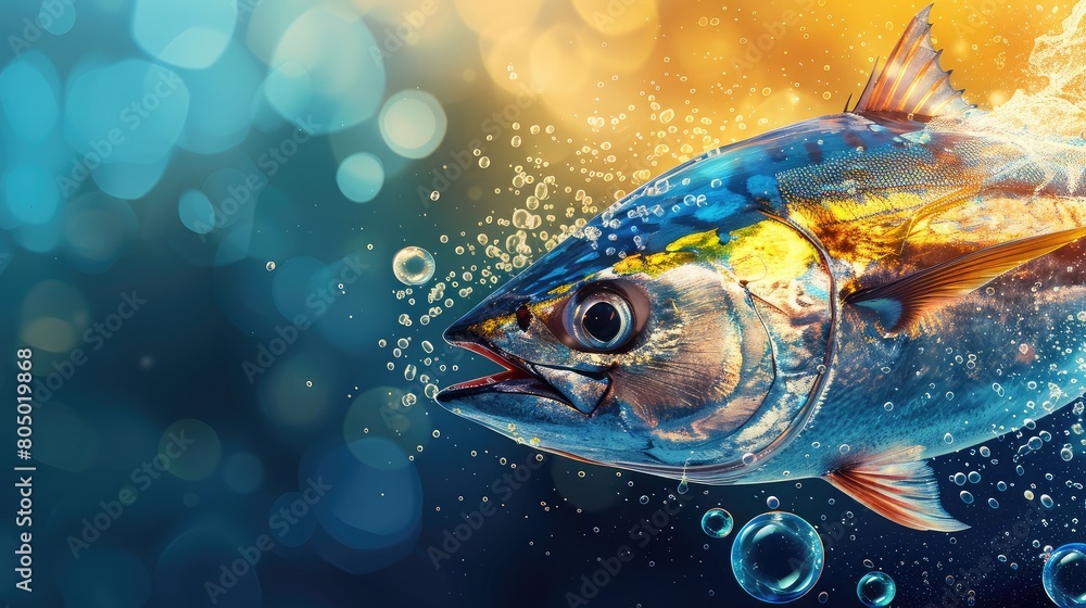 Greeting Card and Banner Design for Social Media or Educational Purpose of World Tuna Day Background Greeting Card and Banner Design for Social Media or Educational Purpose of World Tuna Day Background