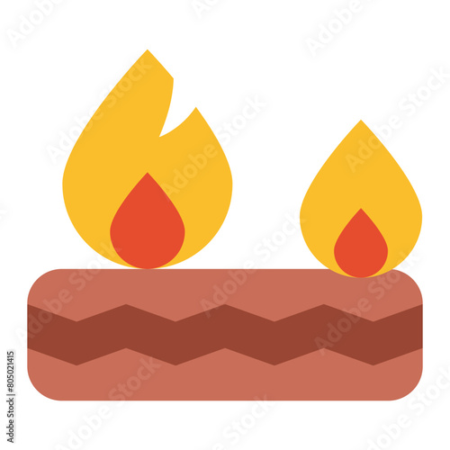 tyre, Burning, fire, fire brigade Icon