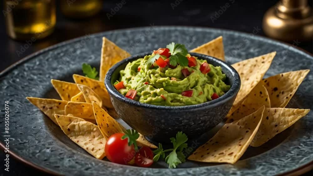 guacamole with tortilla chips guacamole with tortilla chips