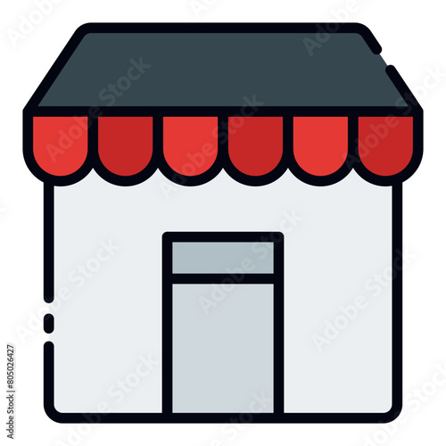 Retailer filled line icon