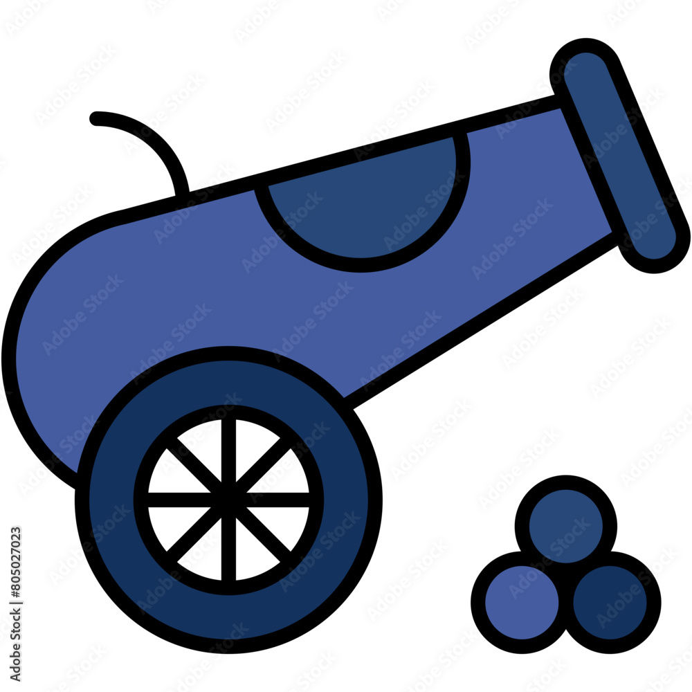 cannon, weapon, circus, shoot, entertainment Icon cannon, weapon, circus, shoot, entertainment Icon