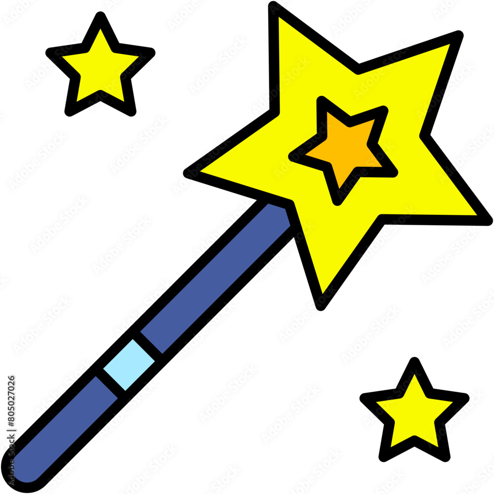 Fototapeta premium wand, Magic Wand, magic trick, magic, carnival Icon
