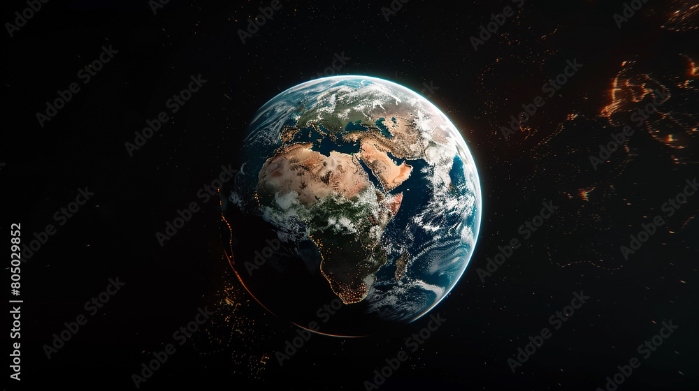 Planet Earth europa earth space earth globe planet cinematic colours.
