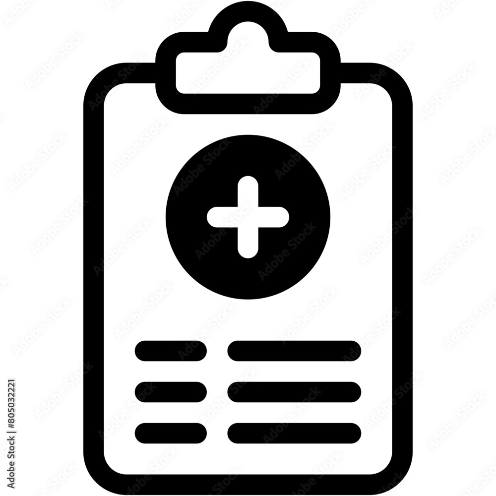 Fototapeta premium report, medical report, clipboard, document, hospital Icon