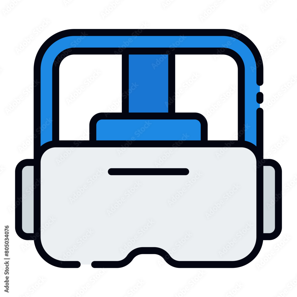 Virtual Reality filled line icon Virtual Reality filled line icon