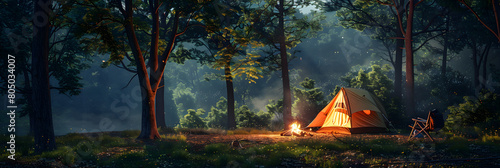 A Quiet, Starlit Night: An Enchanting Display of Wilderness Camping in the Heart of Texan State Parks photo