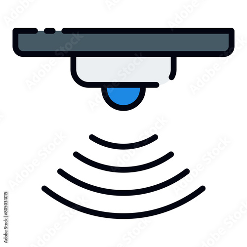 Motion Sensor filled line icon