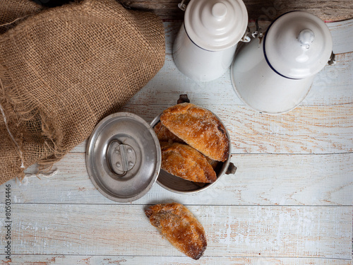 Pastissets o dulce de cabello de angel para postre o desayuno también con chocolate