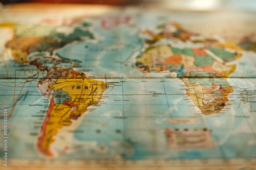 Close-up of an international business strategy document, focusing on the plans that drive global market success Close-up of an international business strategy document, focusing on the plans that drive global market success