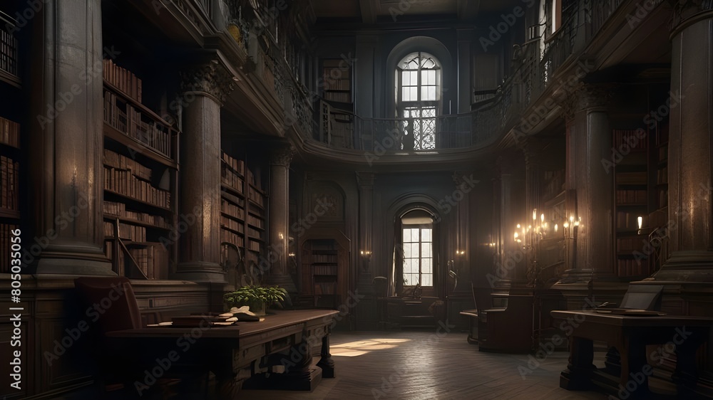 ancient library interior ancient library interior