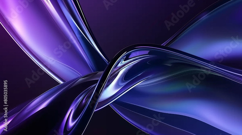 abstract glass background 3d render purple color