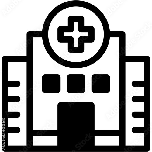 hospital, facility, clinic, medical, bulding Icon