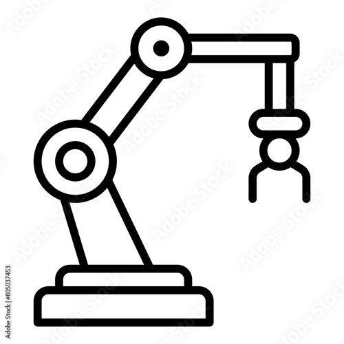 Robot Arm line icon