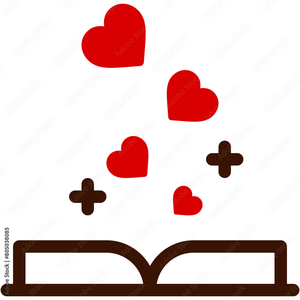 open book, love, heart , love and romance, miscellaneous, valentines day, valentine Icon open book, love, heart , love and romance, miscellaneous, valentines day, valentine Icon