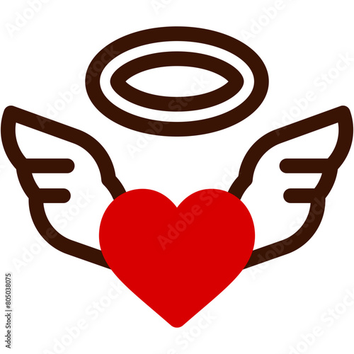 angel, love, heart , love and romance, miscellaneous, valentines day, valentine Icon