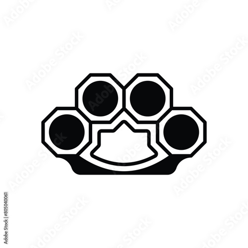 Brass Knuckles vector icon
