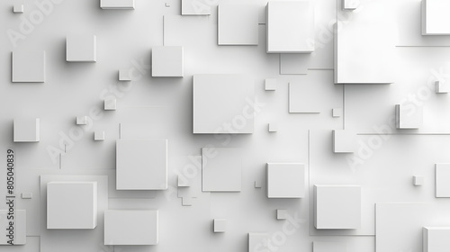 abstract white square background