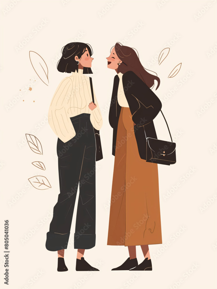 Two Young Girls Meeting Vector Images.eps Two Young Girls Meeting Vector Images.eps