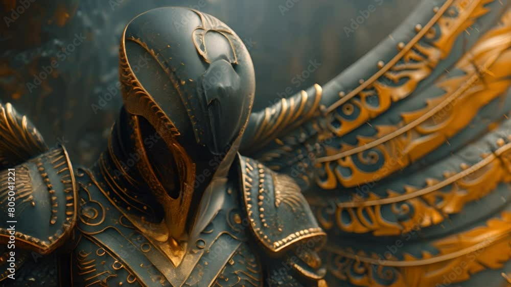 Portrait of a Dragonborn Warrior with Isomalt Wings and Plate Armor ...