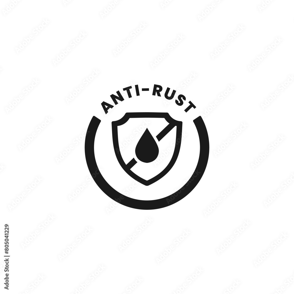Anti rust sign or Anti rust icon vector isolated. Best Anti rust sign for apps, websites, product packaging, and more.