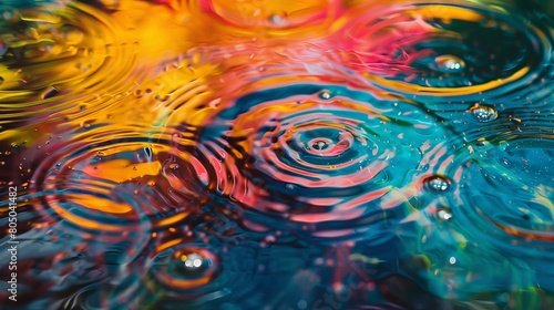 Through the lens of perception, oil colored circles in water transcend their mundane origins, becoming portals to a realm of boundless imagination and creativity.