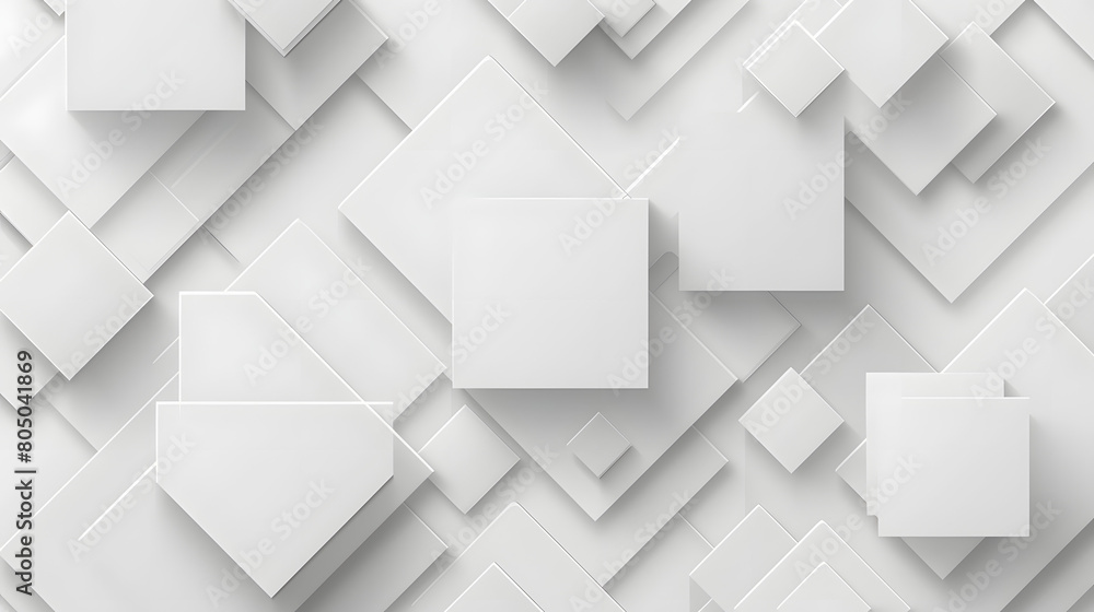 Obraz premium abstract white square background