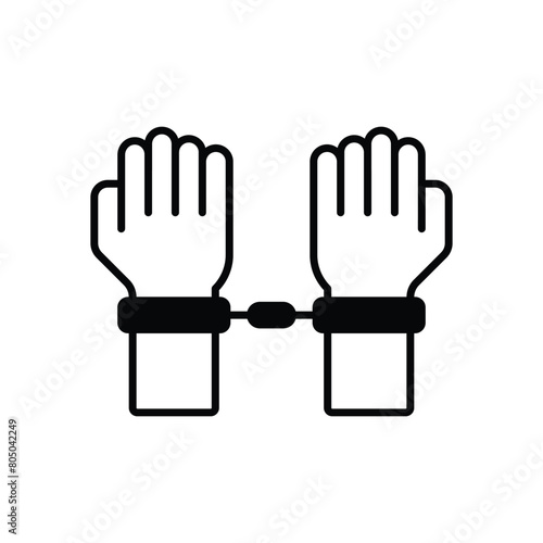 Arrested vector icon