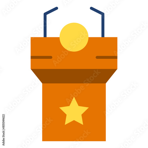 tribune, witness, confrence, podium, desk Icon