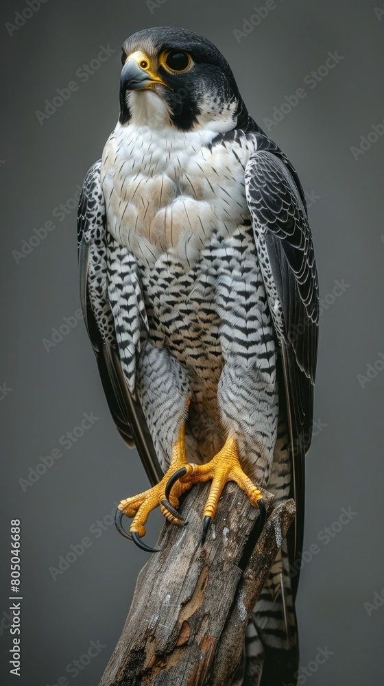 A bird with yellow feet stands on a branch A bird with yellow feet stands on a branch