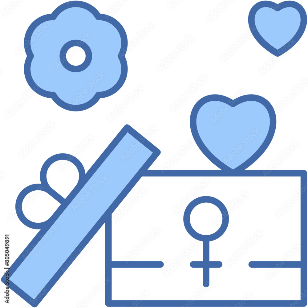 Obraz premium gift, open, package, present, surprise Icon