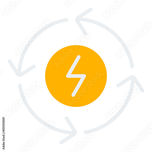 Efficiency flat icon