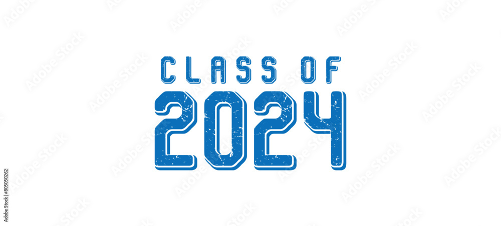 Class of 2024, word lettering script banner Congrats Graduation Class of 2024, word lettering script banner Congrats Graduation