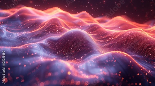 "Cosmic Waves: A Mesmerizing Dance of Light and Energy"