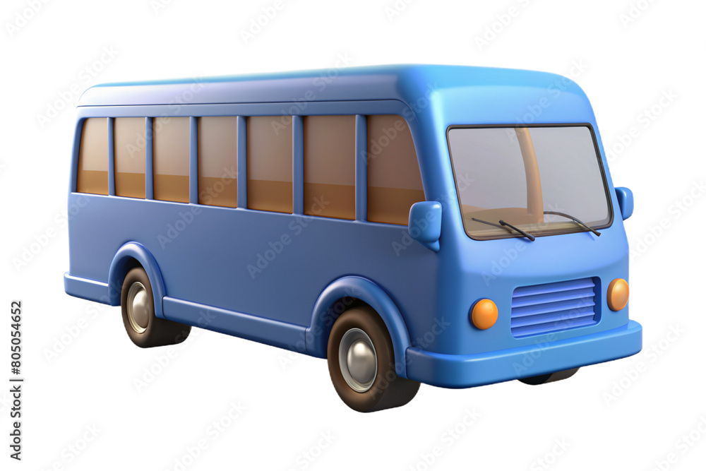 Bus 3D Icon