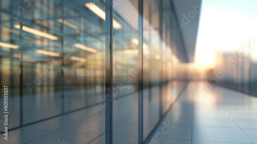 Blurred glass wall building background. hyper realistic 