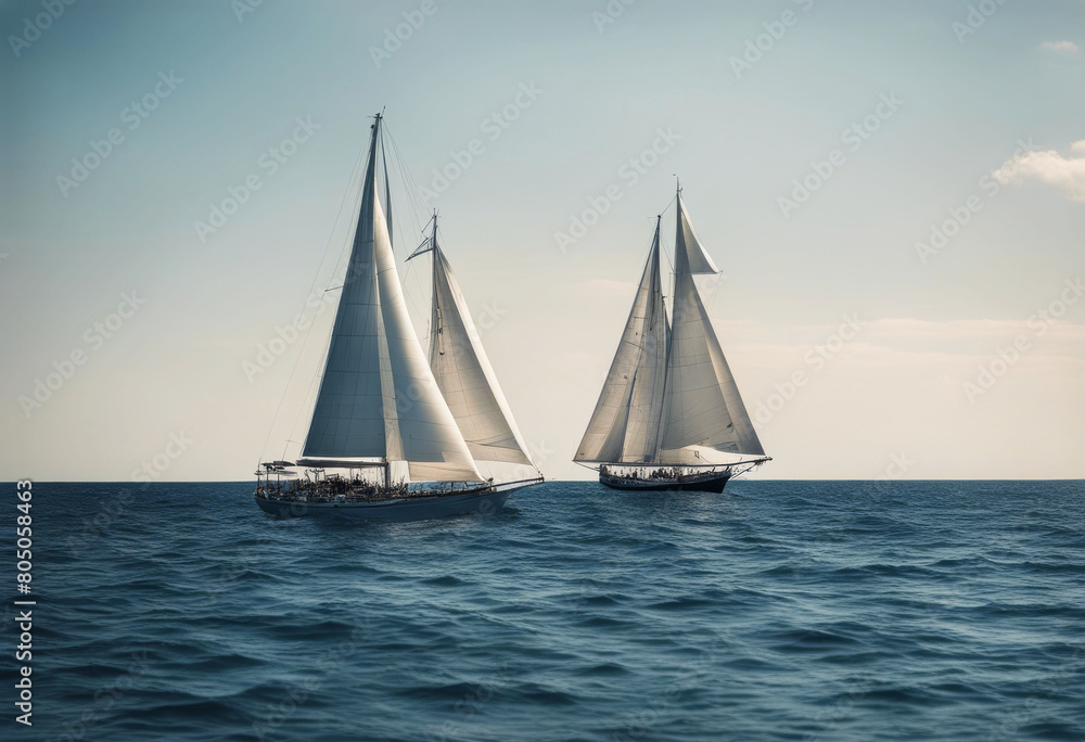 'ship sailing white sea yachts open sails boat yacht sail sailboat water blue sport summer luxury wind adventure race freedom horizon sky ocean lifestyle nautical travel'