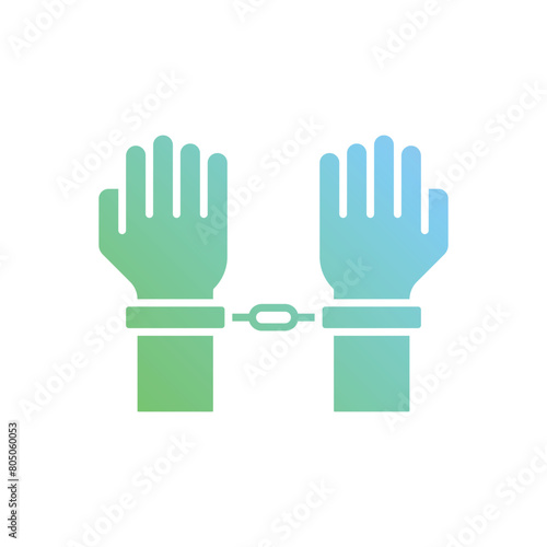Arrested vector icon