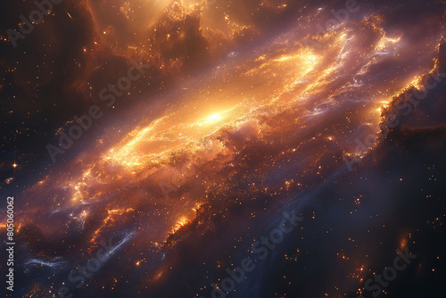 Futuristic space nebula fractals wallpaper Abstract Universe Galaxy background