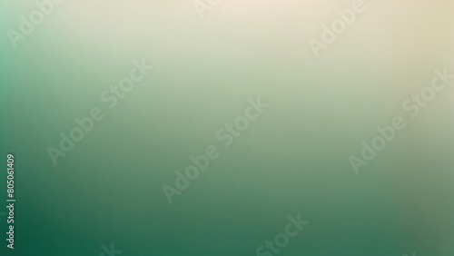 Abstract beige Green and teal gradient dark background grainy noise texture