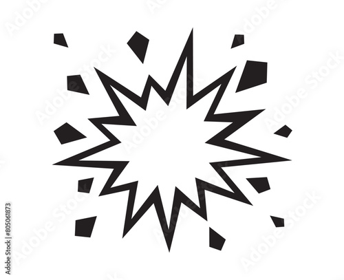 explosion icon vector