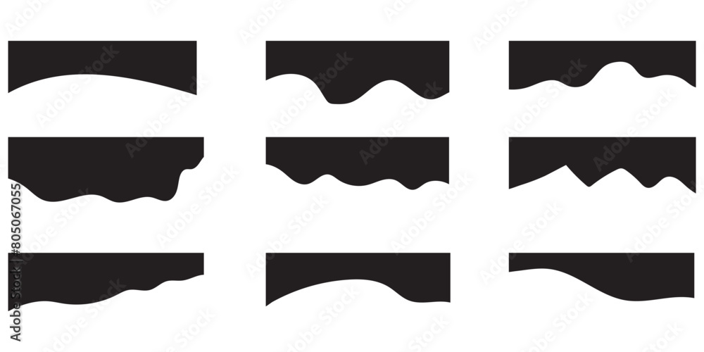 Separator header shape, template design top page website, divider header web banner, border curve, section blue frame isolated on white background. Modern vector illustration Separator header shape, template design top page website, divider header web banner, border curve, section blue frame isolated on white background. Modern vector illustration