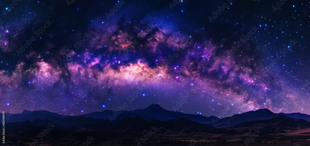 Milky Way, starry sky, landscape	
