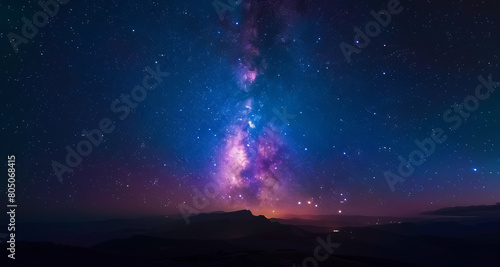 Milky Way, starry sky, landscape 