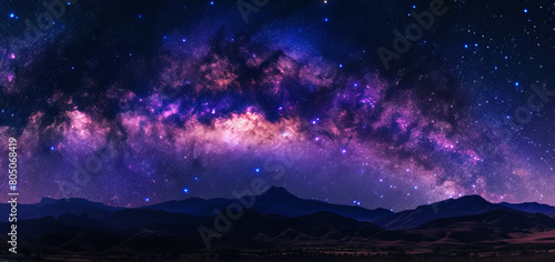 Milky Way  starry sky  landscape 