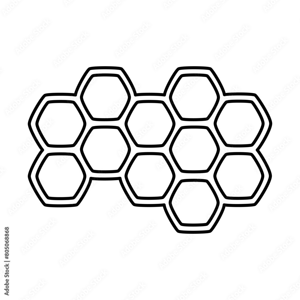 cartoon honeycombs icon cartoon honeycombs icon