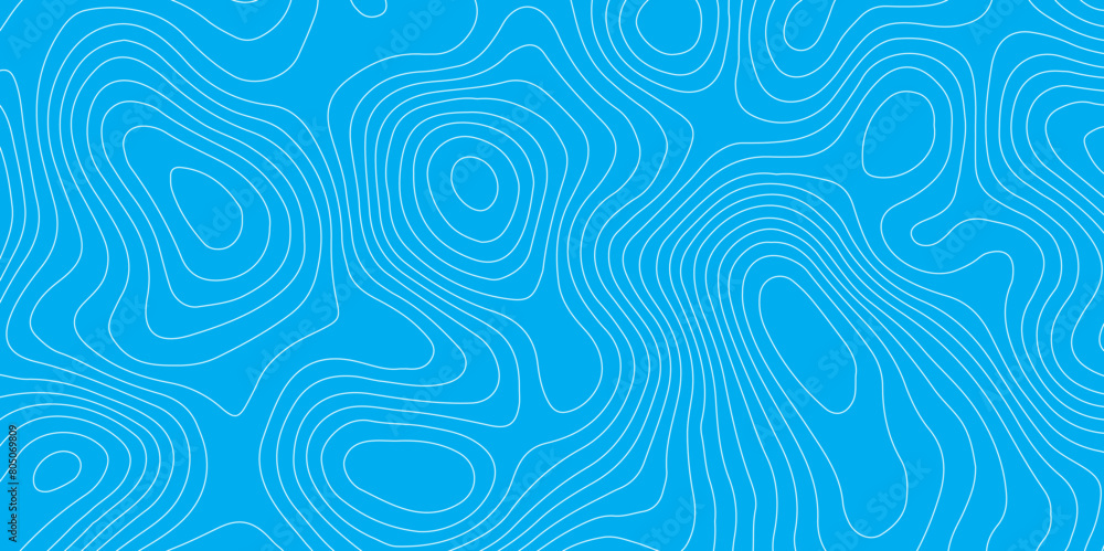 Abstract blue topography contour map background design .geometric white wave curve lines texture .abstract topographic map with wave line pattern . Abstract blue topography contour map background design .geometric white wave curve lines texture .abstract topographic map with wave line pattern .